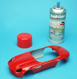 Using automotive paint on your models