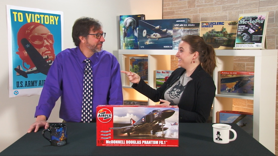 Airfix Phantom, Flyhawk HMS Legion, Kitty Hawk Tiger II