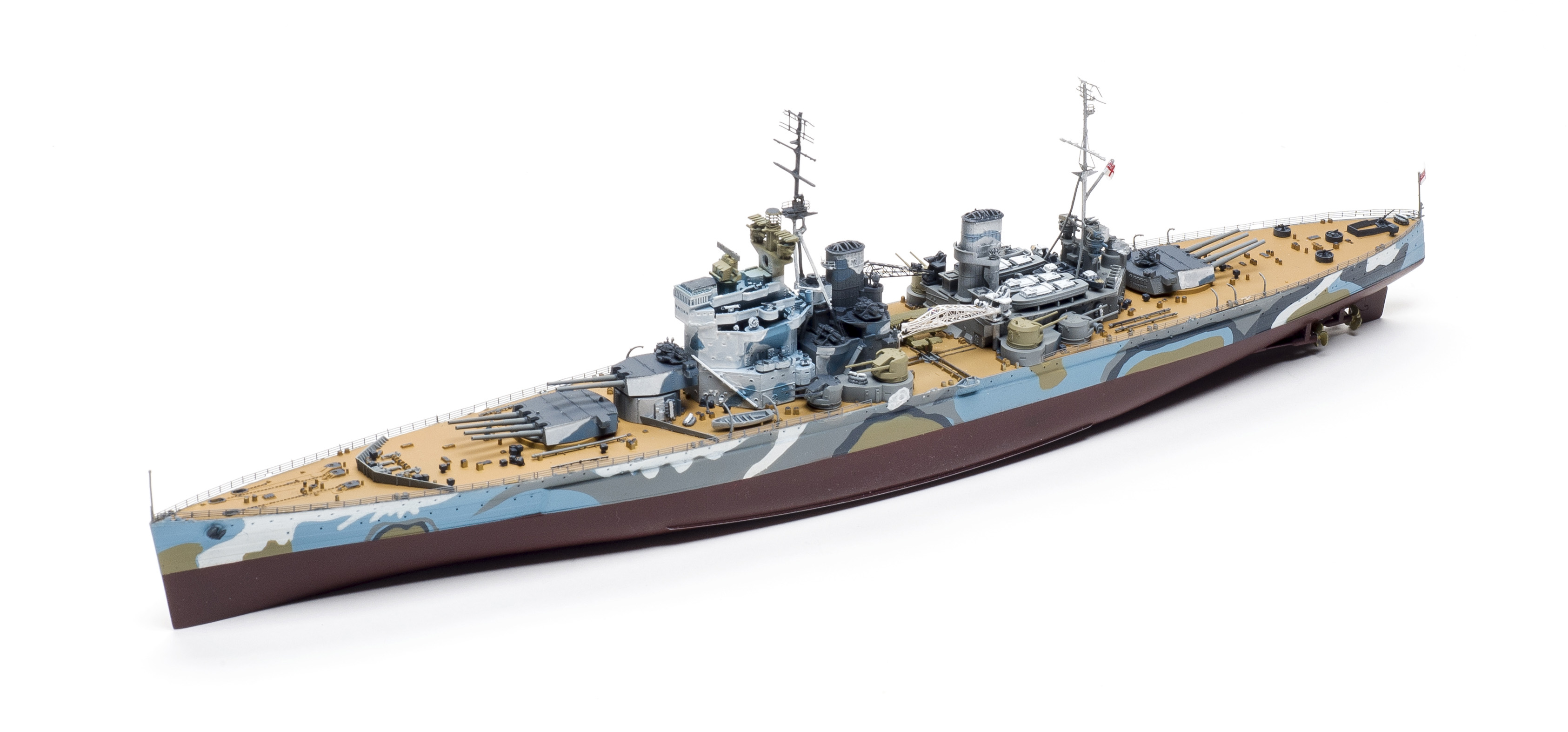 激レア　HMS ブラックプリンス 1/700 スケールモデル FlyHawk HMS Prince of Wales December 1941 – FineScale Modeler