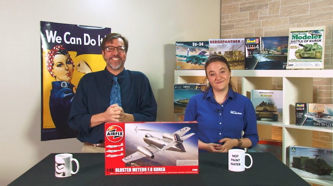 Tamiya Easy Eight, AFV Club Corsair, Bandai Gipsy Avenger, Takom Panther Ausf A, Airfix Gloster Meteor