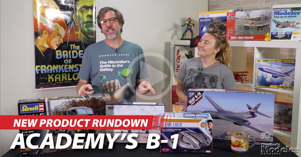 Academy’s B-1, Revell’s W.O.T. 6, Polar Lights’ Shenzhou, & Roden’s Convairliner