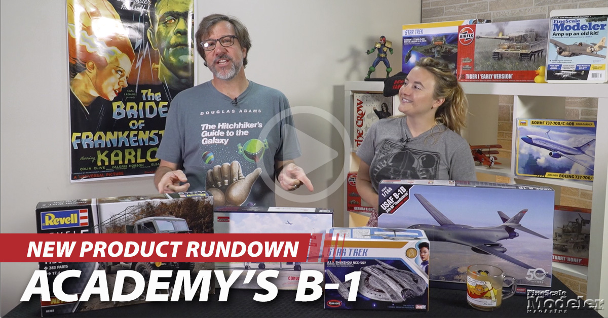 Academy’s B-1, Revell’s W.O.T. 6, Polar Lights’ Shenzhou, & Roden’s Convairliner