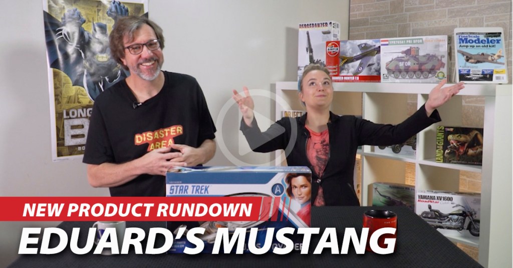 Eduard’s Mustang, Voiio’s Abrams, Revell Germany’s Voyager, Tamiya’s Lightning