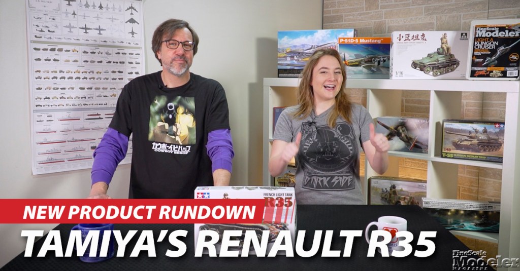 Tamiya’s Renault R35, Italeri’s Super Hornet, Kitty Hawk’s Dauphin II, Academy’s Hyundai Santa Fe, & Zvezda’s Bumerang