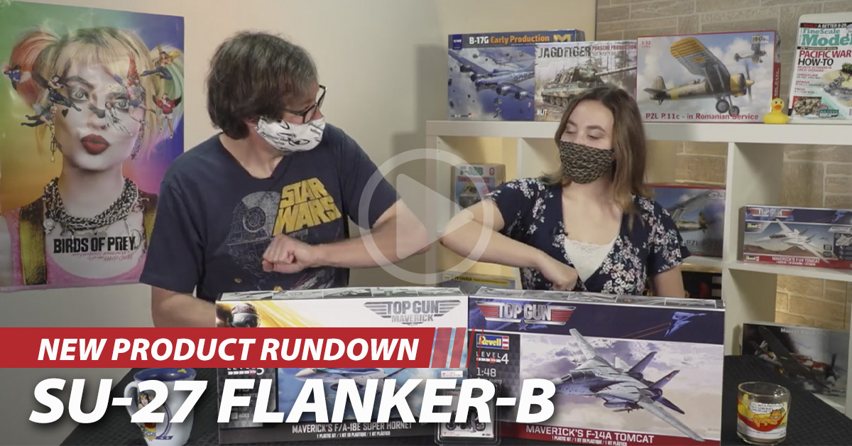Kitty Hawk Su-27 Flanker, Takom M60A1, IBG Scammell Pioneers, & Top Gun kits