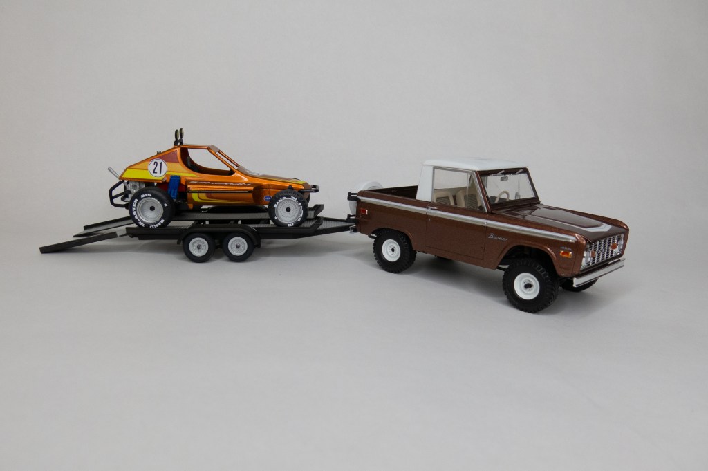 Revell Ford Bronco Half Cab with Dune Buggy and Trailer