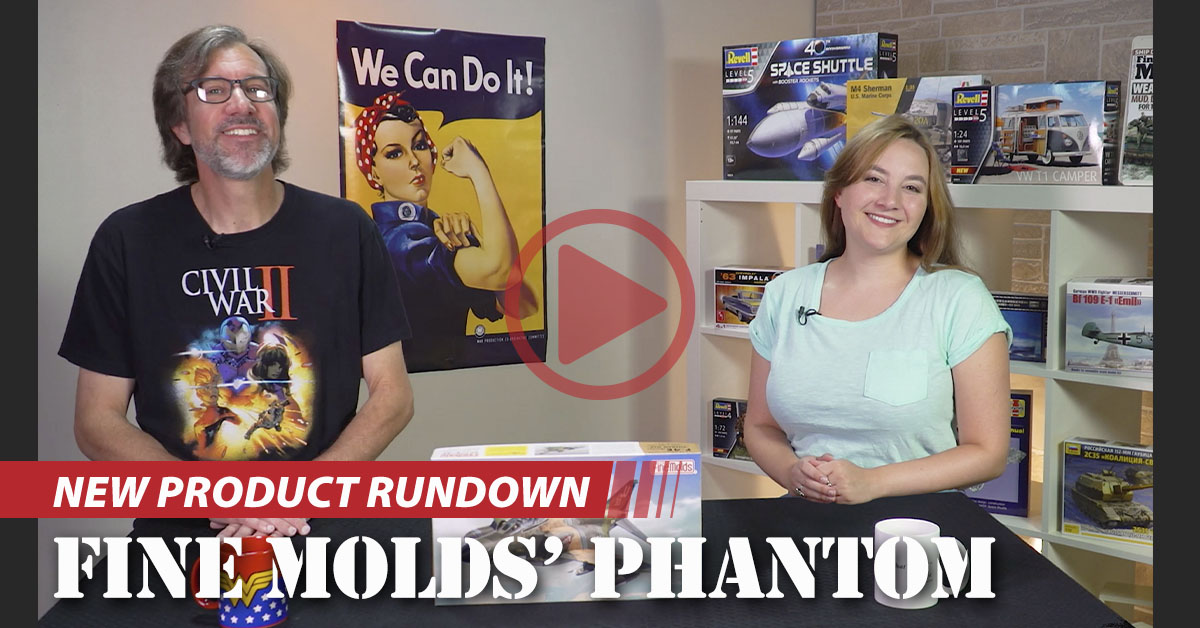 Fine Molds’ F-4 Phantom, Takom’s T29, Zvezda’s Boeing 757-200, Italeri’s Cagiva Elephant, Revell’s Marder III, & Dora Wings’ Jeep