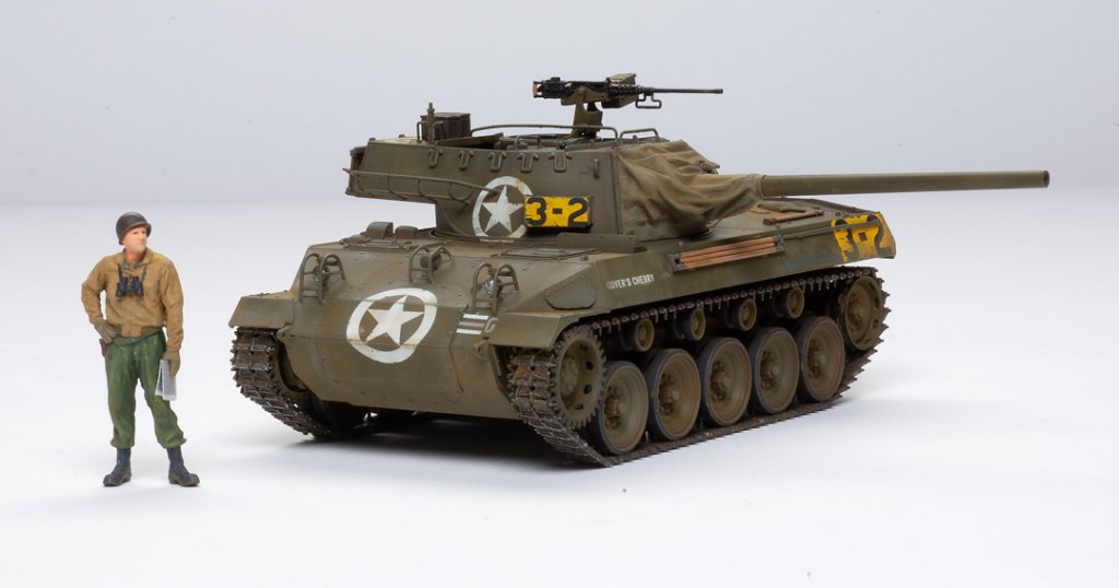Tamiya 1/35 scale M18 Hellcat U.S. tank destroyer plastic model kit review