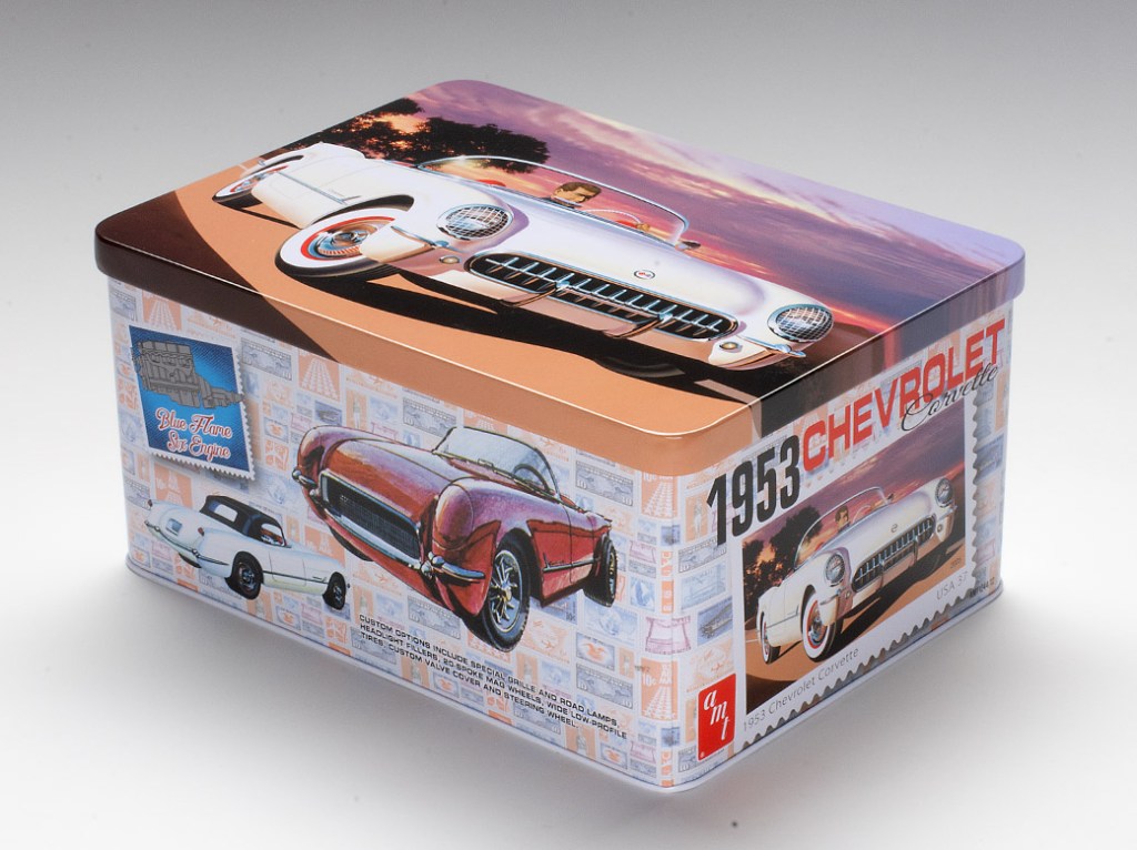 AMT 1/25 scale 1953 Chevrolet Corvette USPS Stamp Series plastic model kit review