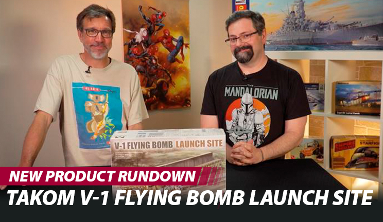 FineScale Modeler unboxes the Atlantis Metaluna Mutant, Round 2 MPC Ramchargers Funny car, the Takom 1/35 scale V-1 Flying Bomb Launch Site, and more!