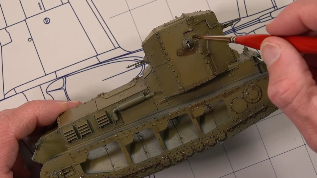 Scale Model Basics: Mixing and applying acrylic sludge wash