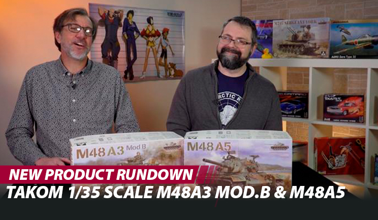 FineScale Modeler unboxes the Takom M48 tanks, Arma Hobby Airacobra, HK B-25J Mitchell, and more
