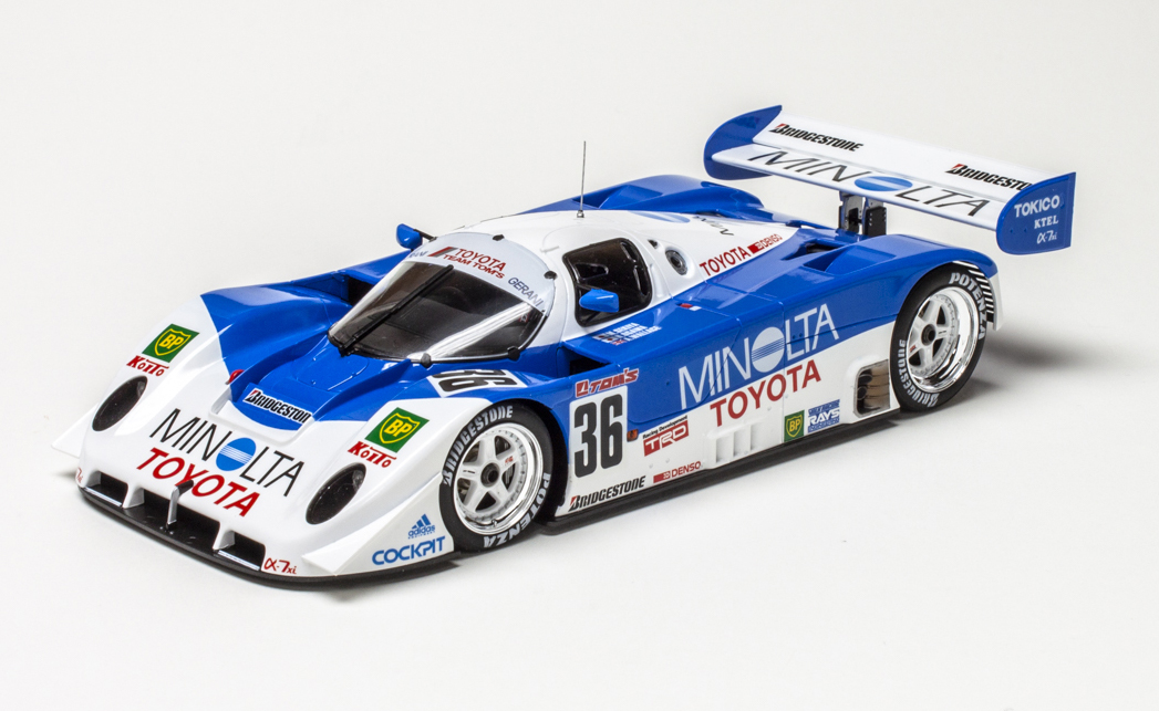 N Hasegawaページ Hasegawa 1/24 scale Minolta Toyota 91C-V plastic model kit review