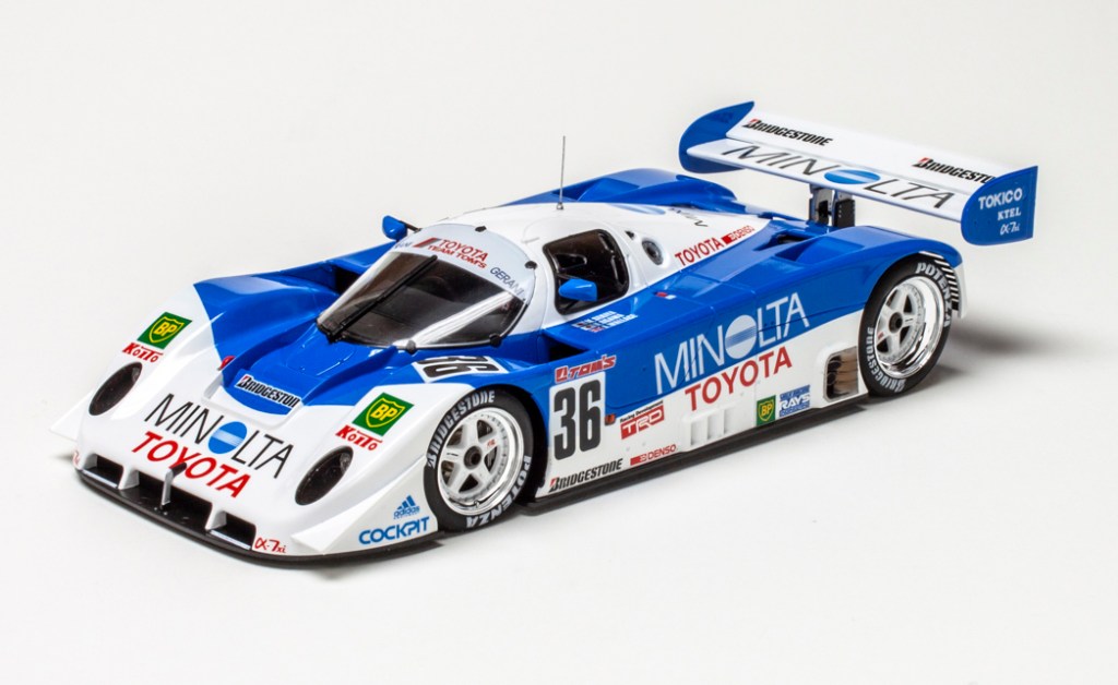 Hasegawa 1/24 scale Minolta Toyota 91C-V plastic model kit review