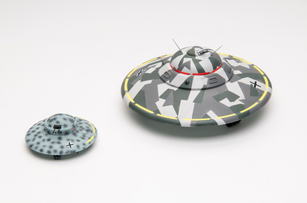 Takom 1/350 scale Haunebu I, II, and III plastic model kit review