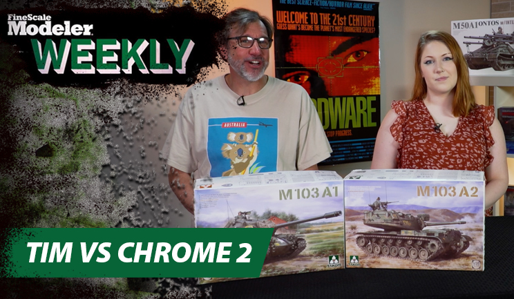 New kits from Takom and HobbyBoss, stripping chrome (again!), and footage from Roscoe Turner