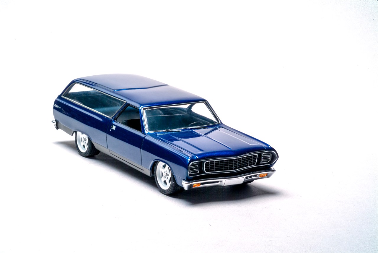 Convert a Chevelle four-door station wagon into a two-door long roof