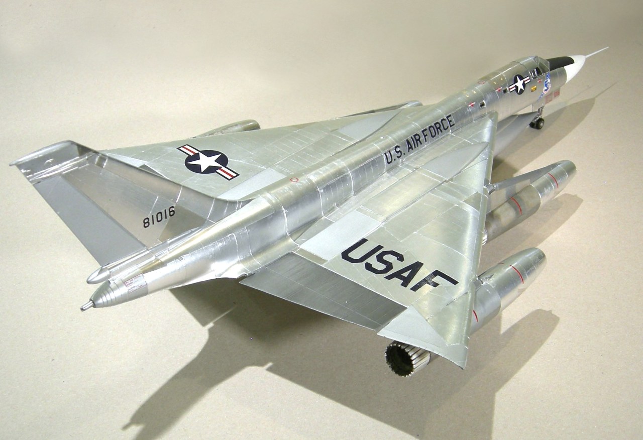 Apply Bare Metal Foil to a Monogram 148 scale B 58 Hustler bomber