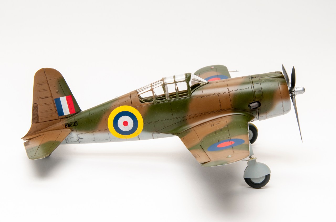 Dora Wings 1/48 scale Vultee Vanguard Mk.I/J10 plastic model kit review