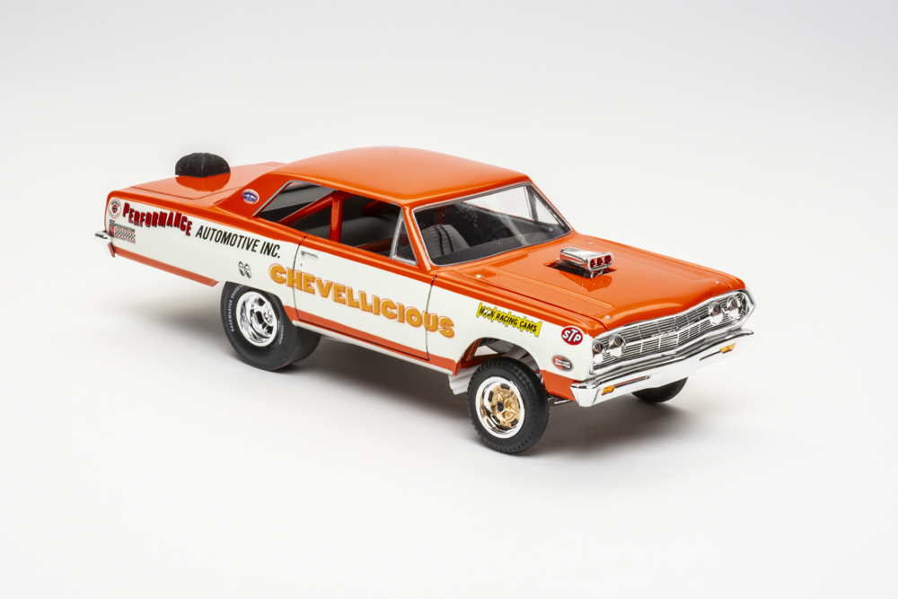 AMT 1/25 scale 1965 Chevy Chevelle AWB Time Machine plastic model kit review