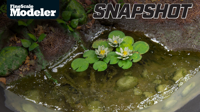 How to make water lilies for your figure base or diorama