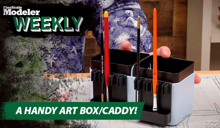 FSM opens new kits, tests and reviews a modular art box/caddy, and discusses model production