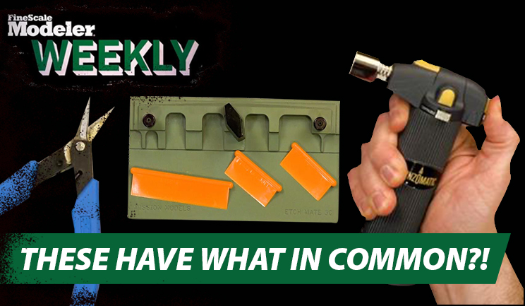 FSM unboxes new kits, bends and shapes photo-etched metal parts, and talks scale model licensing