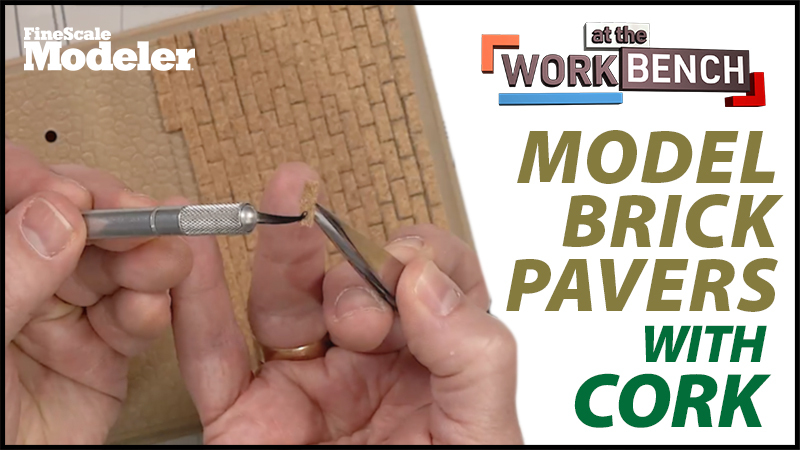 At the Workbench: Model brick pavers with cork