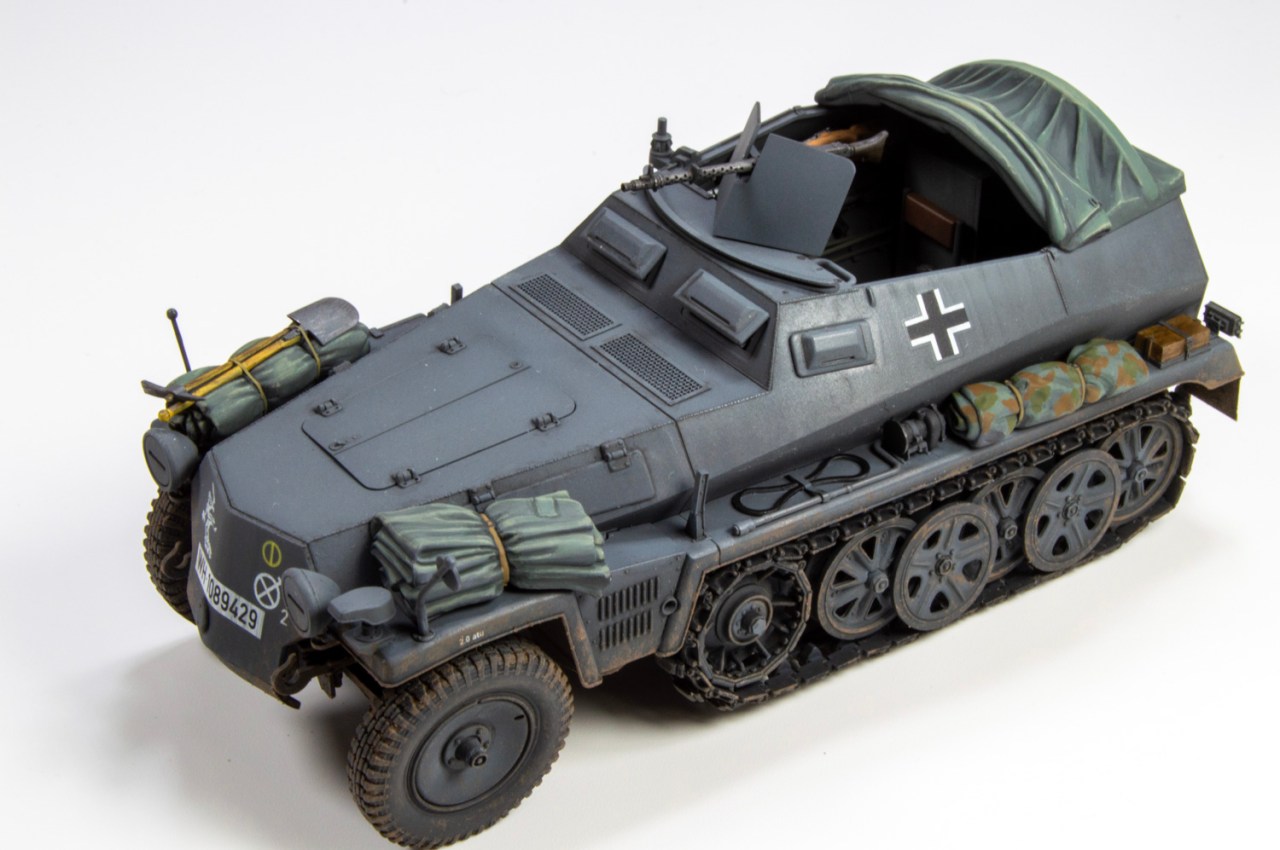 Takom 1/35 scale SdKfz 250/1 plastic model kit review
