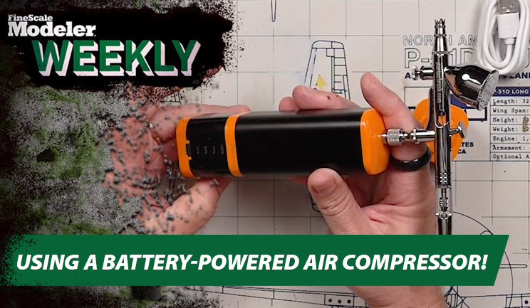 FSM opens new kits from Eduard and IBG, tests a battery-run air compressor, and shows IPMS footage