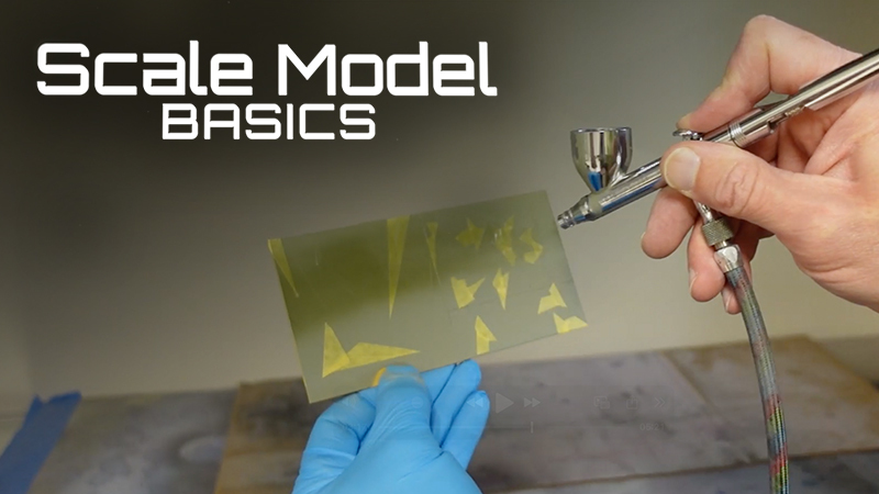 Scale Model Basics: Mask and paint splinter camouflage