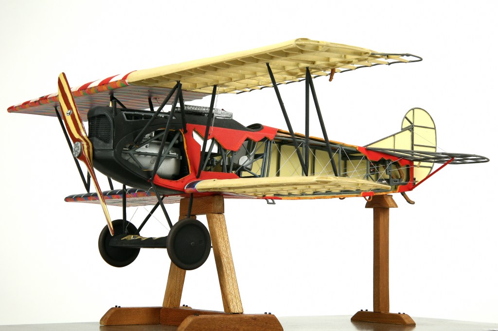 Turning a Revell 1/28 Fokker D.VII biplane into a work of art