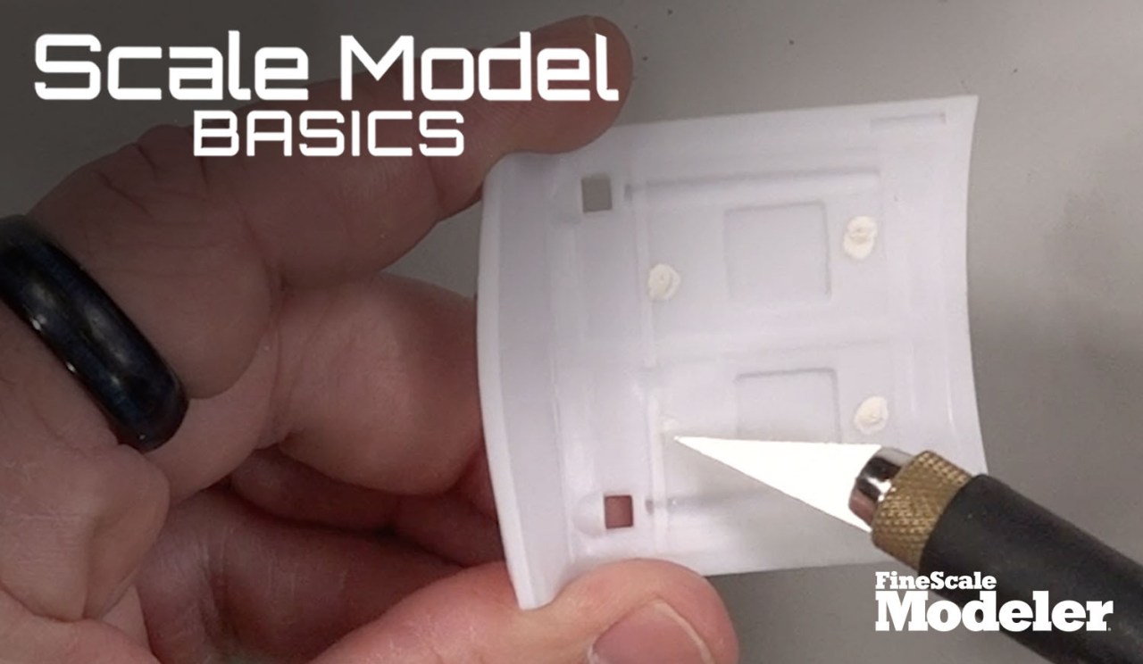 FineScale Modeler Scale Model Basics: Removing ejector pin marks