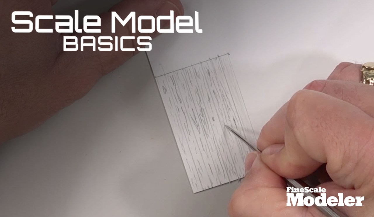 Scale Model Basics: Modeling wood grain in plastic