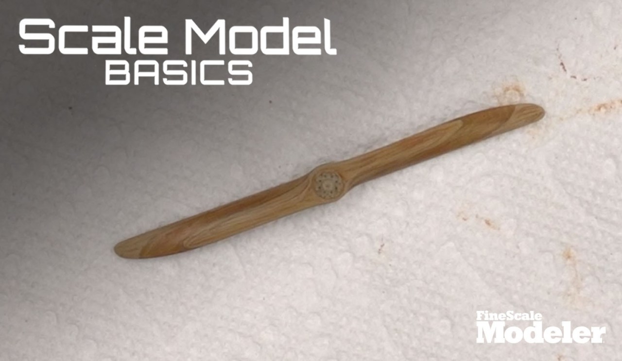 Scale Model Basics: Painting laminated wood propellers