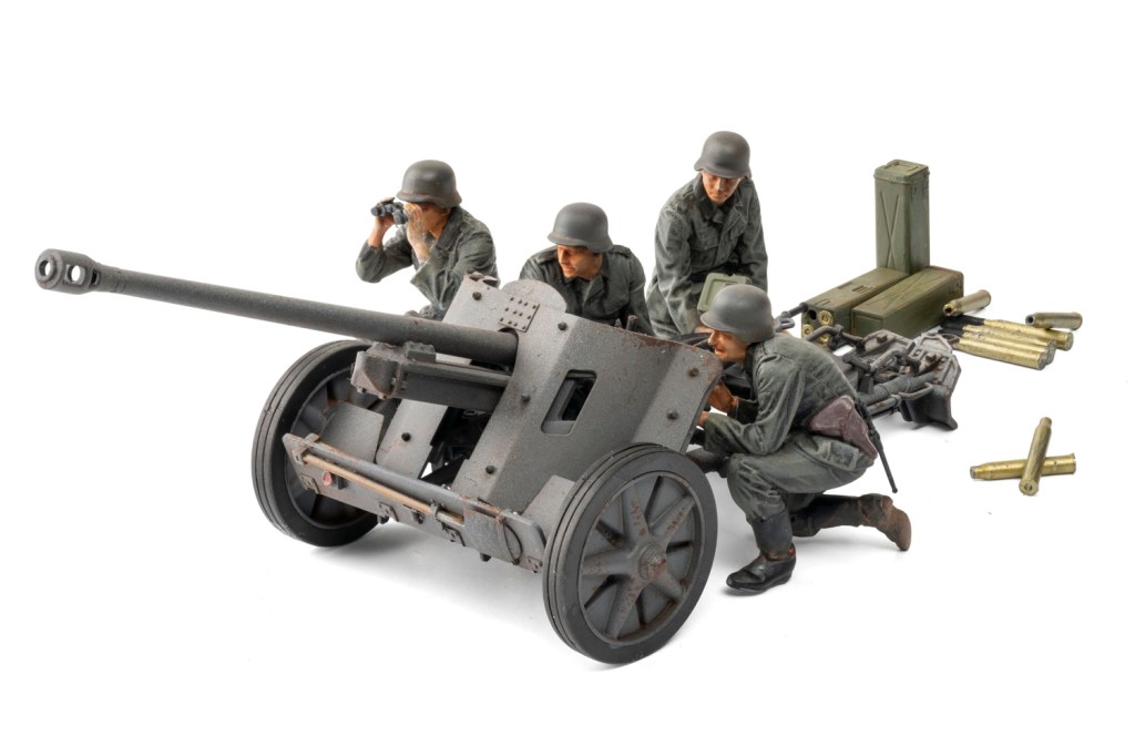 Tamiya 1/35 scale German 5cm Antitank Gun (PaK 38) plastic model kit review