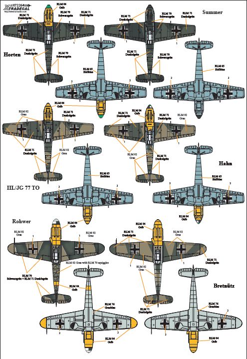 DÉCALCOMANIE ANCIENNE DECALS ABT 127 MESSERSCHMITT Bf109 E LT HUBERTKROECK 1/72 