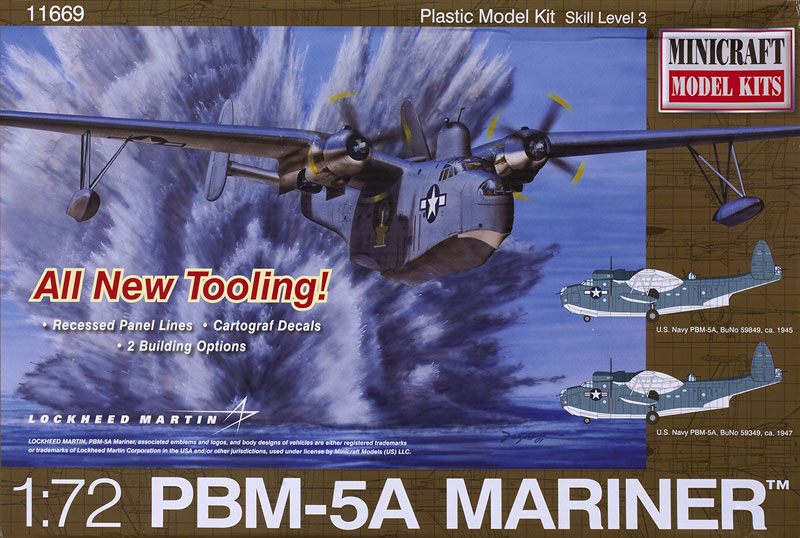 Pby-5a Us Navy Catalina Seaplane Plastic Model Kit