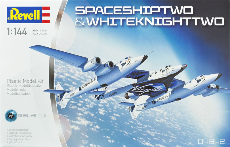 Revell Germany 1/144 scale SpaceShipTwo and WhiteKnightTwo 
