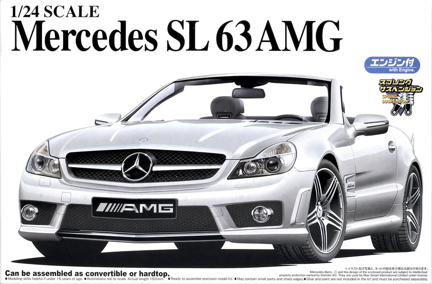 Aoshima 1/24 scale Mercedes-Benz SL 63 AMG | Finescale Modeler 