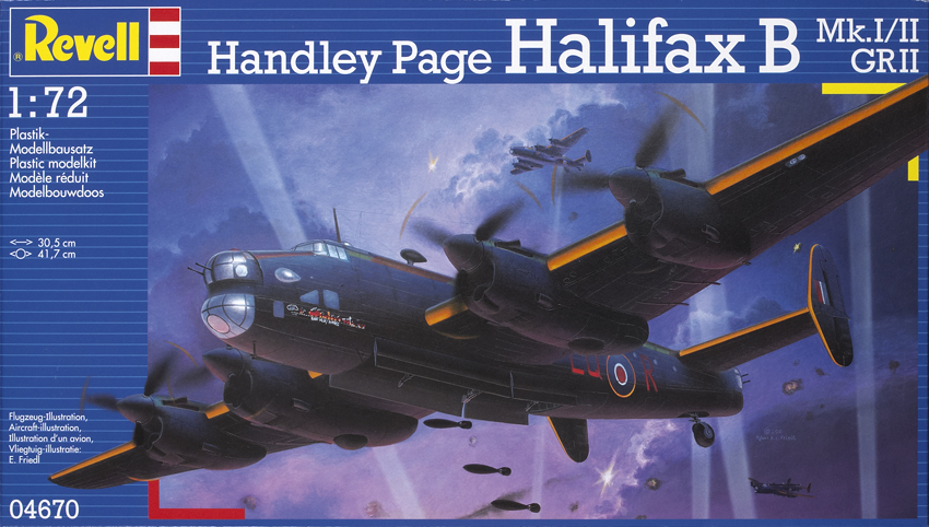 72043 Prop Halifax B Mk I/II Landing Gear 1/72nd for Revell 