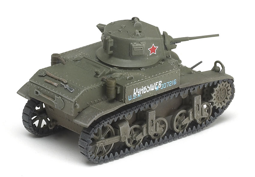 Mirage 1/72 scale M3A1 light tank, Kuibishev, Soviet Union, 1942 