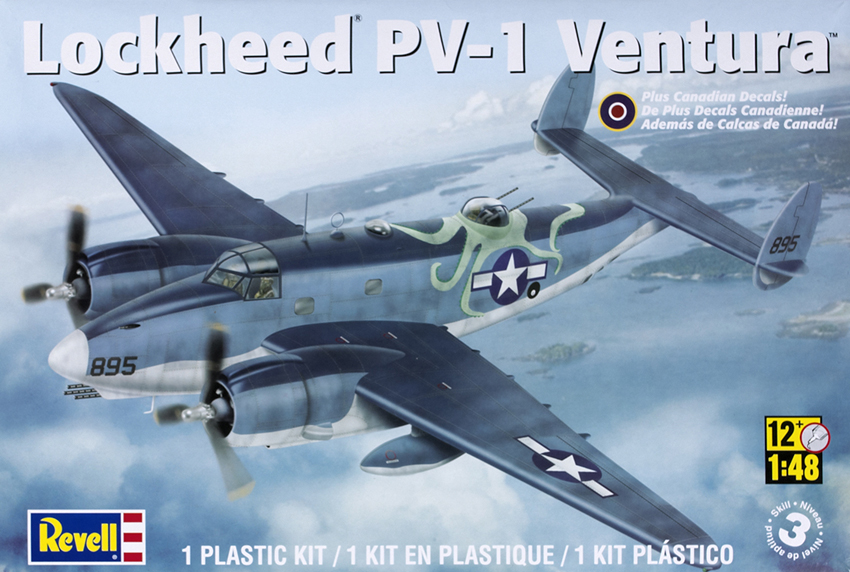 Revell Monogram Lockheed PV-1 Ventura Hélice Avion Model Set Nouveau 