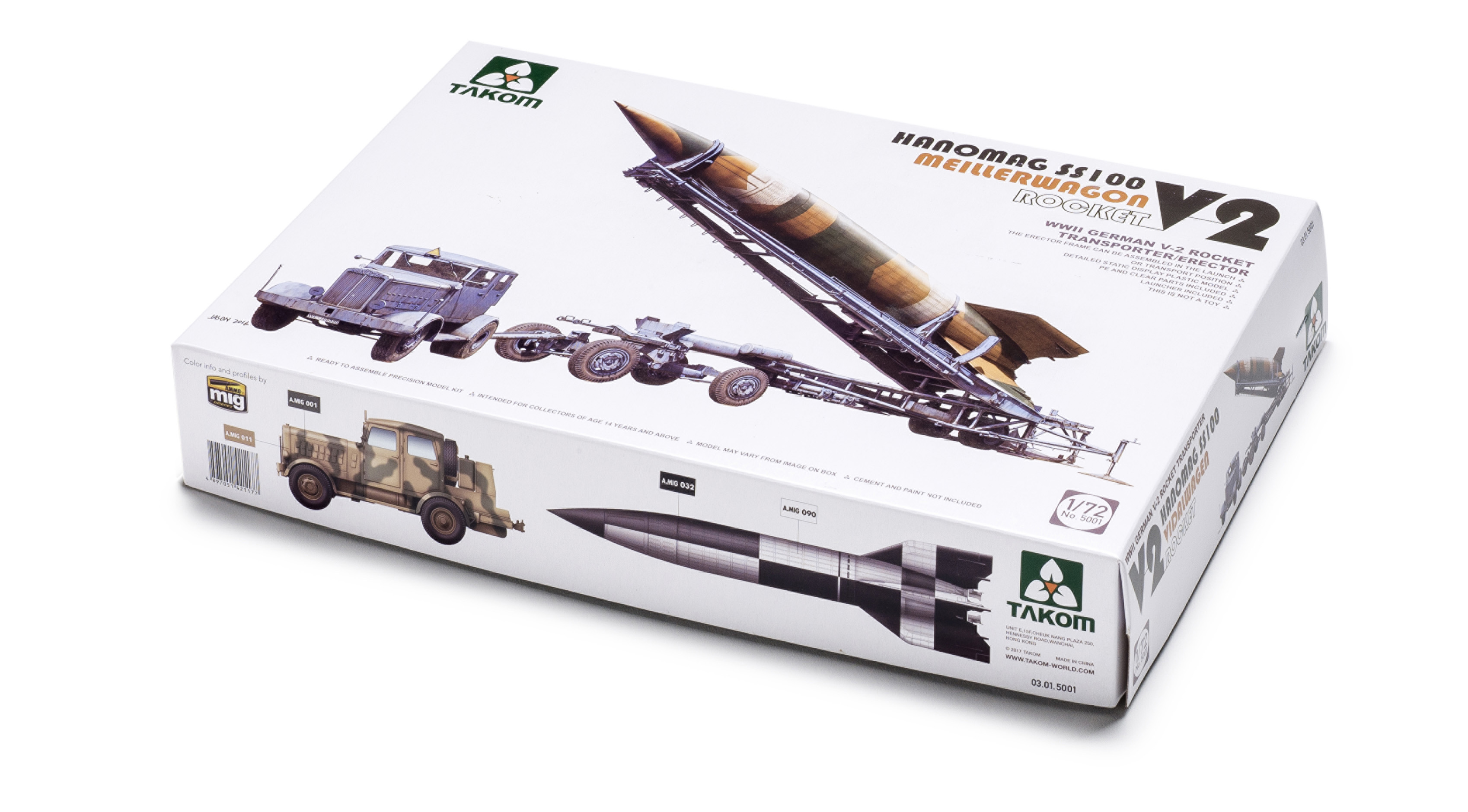 Build review of the Takom V-2 Meillerwagen and Hanomag SS100 scale 