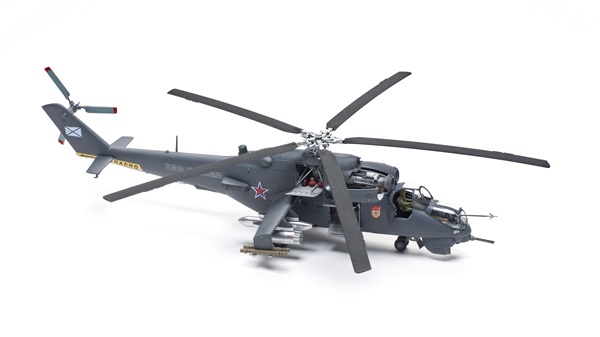 Build review of the Zvezda Mil Mi-24V/VP scale model helicopter kit ...