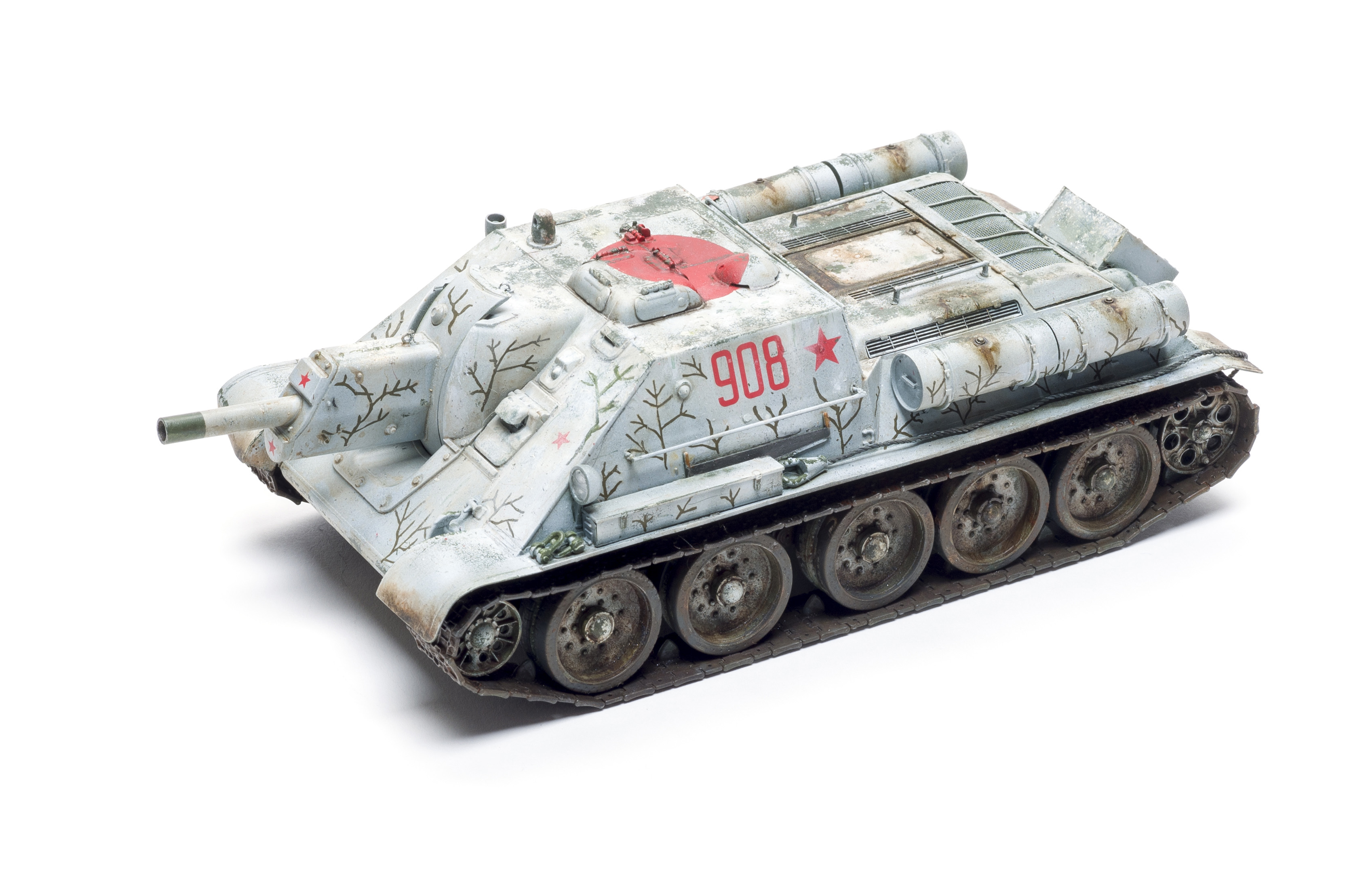 Build review of the Zvezda SU-122 scale model armor kit