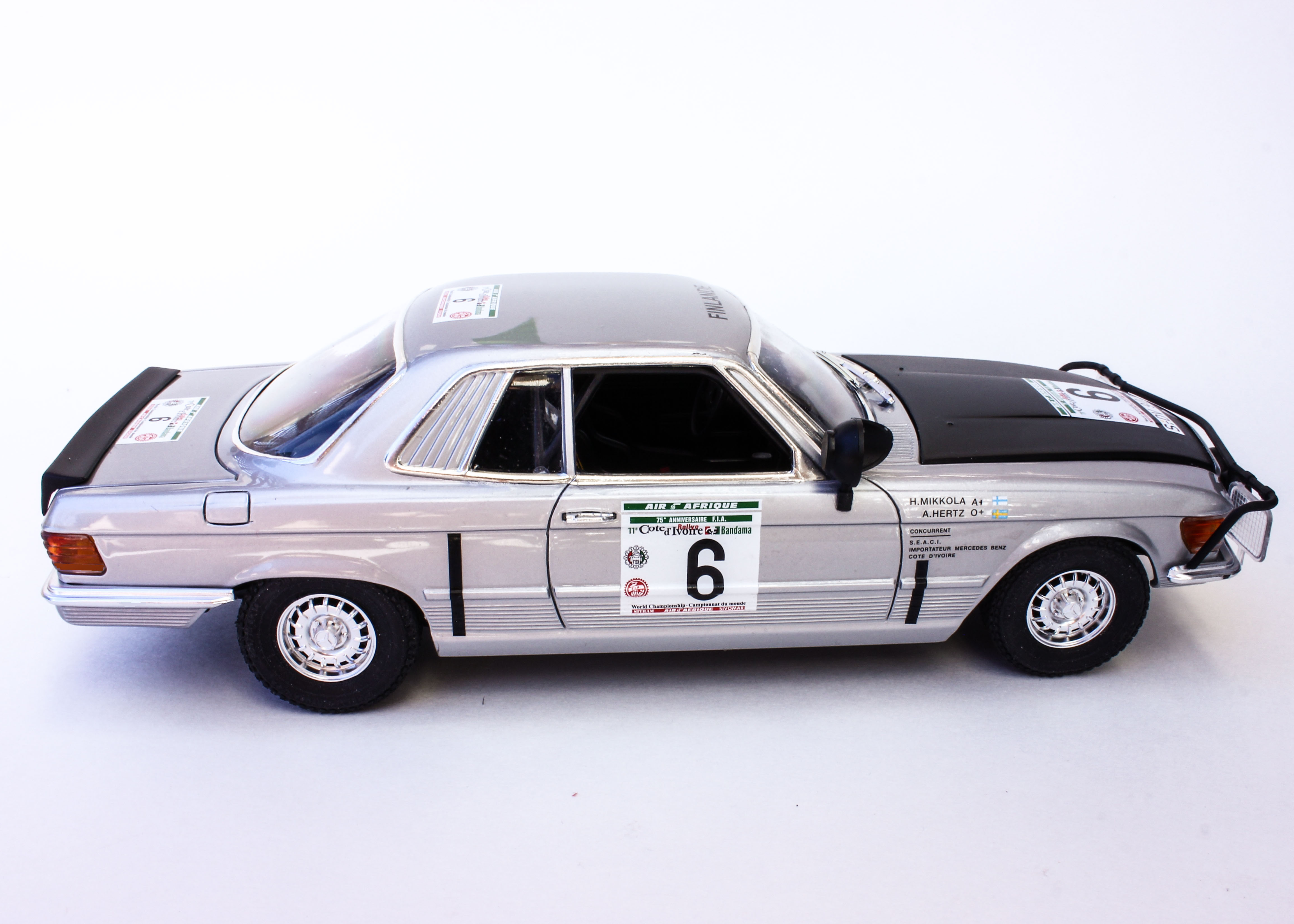 Build review of the Mercedes-Benz SLC Rally scale model car kit