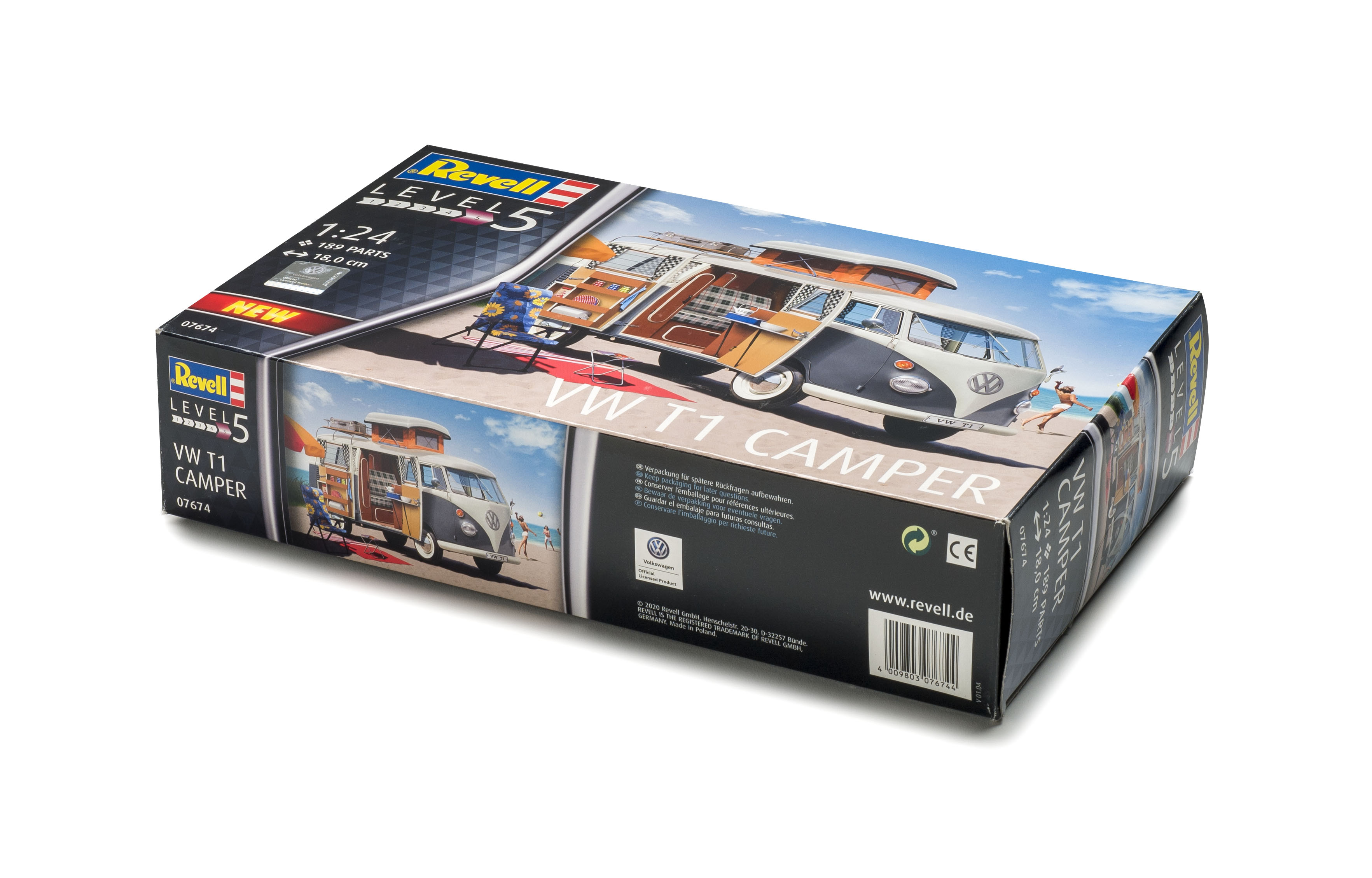 Build review of the Revell Volkswagen T1 bus camper scale