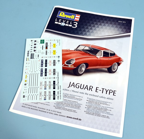 Build review of the Revell E-Type Jaguar scale model car kit
