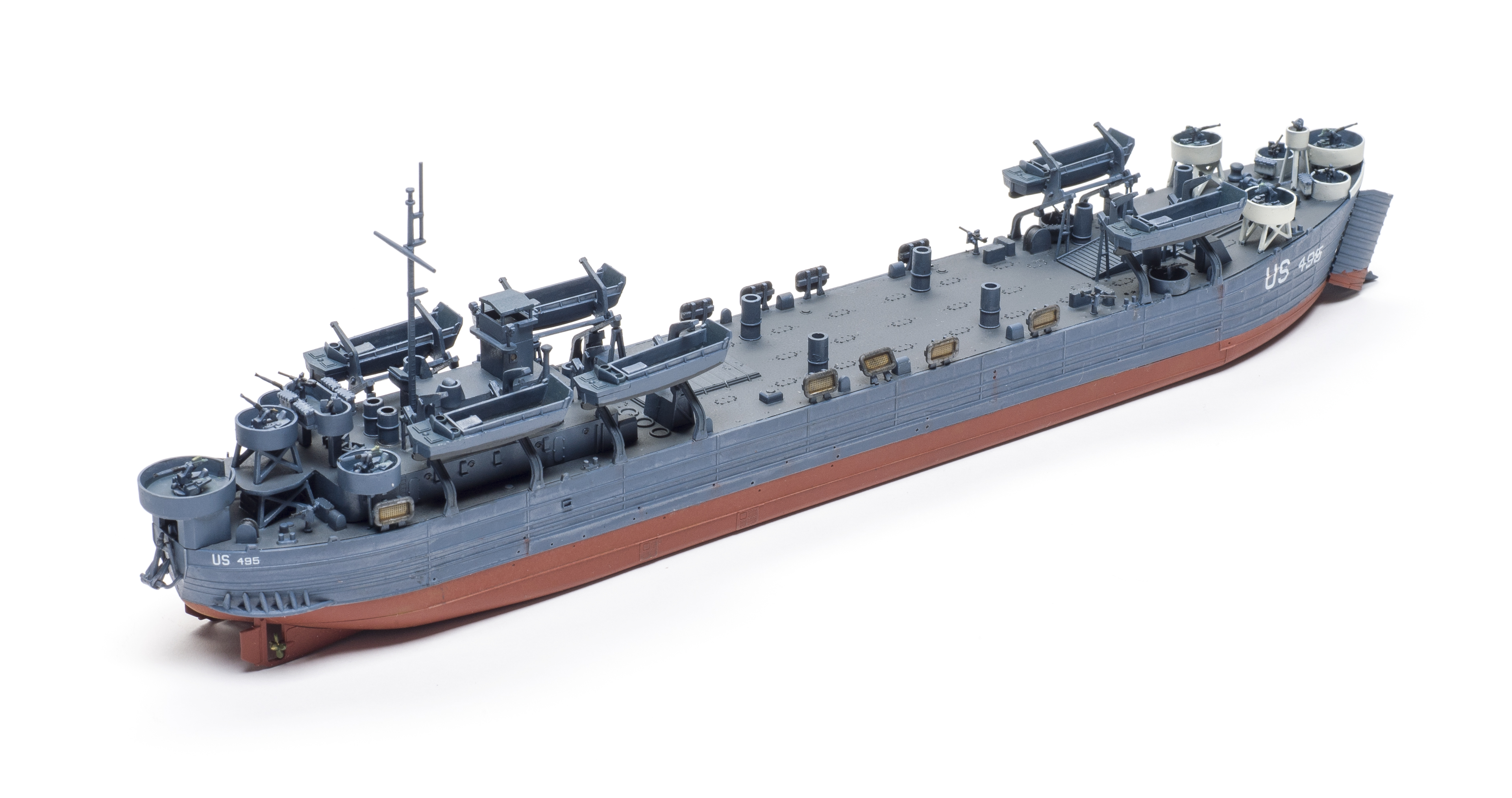 Build review of the AFV Club LST-491-class Landing Ship, Tank scale model  kit | FineScale Modeler Magazine